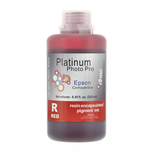 RIHAC 250ml Red Pigment Ink for Epson Photo R2000 printer using 159 cartridges 2