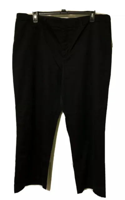 Merona Ultimate Women’s Plus Size 24W Black Slacks Dress Pants Trousers Chino
