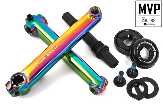 Pedivelle BMX USA Old School Nere 170mm – Set Da 3 Pezzi Con Movimento Centrale – Cromoly - Foto 2