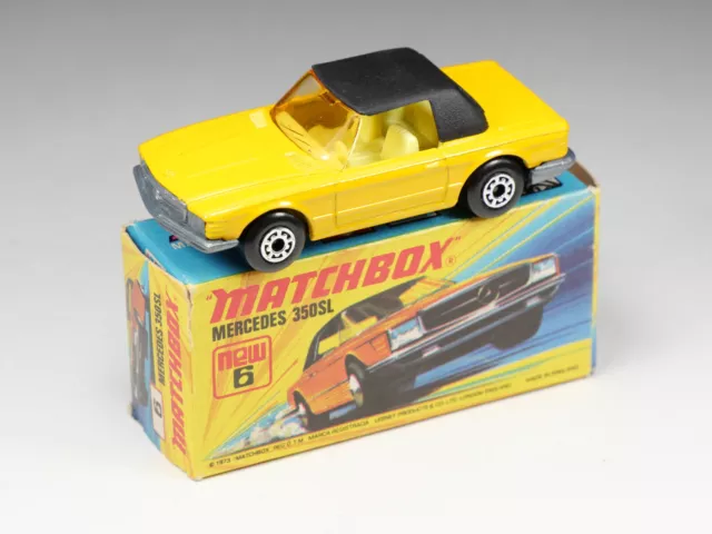 MATCHBOX SUPERFAST - 6 - Mercedes 350SL - Orange - En boite