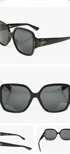Christian Dior 284867 Lady Dior Studs 5f Sunglasses Black 57-17-140