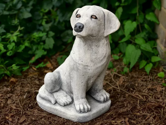 Golden retriever statue Concrete labrador figure Labrador dog sculpture memorial