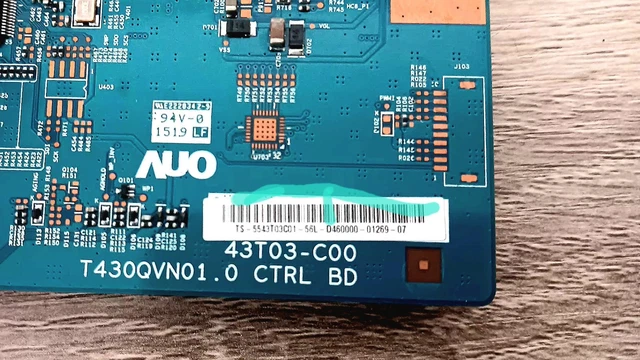 Vizio 5543T03C01 / T430QVN01.0 T-Con Board