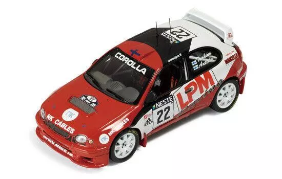 1/43 IXO RAC145 Toyota Corolla WRC 2000 Finlandia #22 Tuohino y Anttila como nuevo en caja