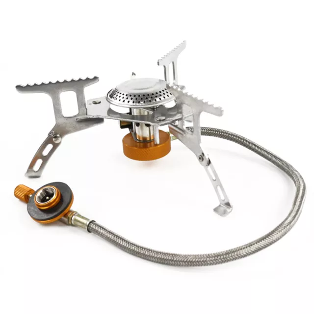 3500W Outdoor Metal Picnic-Gas Burner Portable Backpacking Camping Hiking Stove