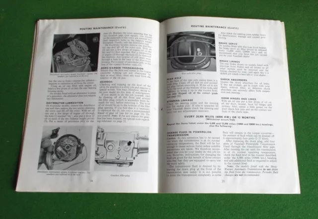 1968 Vauxhall Victor FD Owners Handbook & Wiring Diagram - Service info 55 page 2