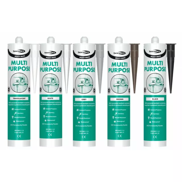 Multi-Mate High Modulus General Purpose Silicone Sealant Kitchen Bathroom Shower