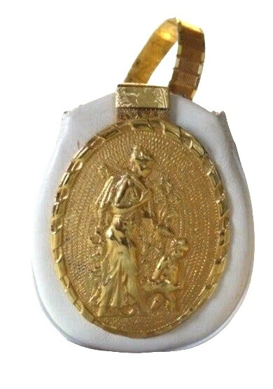 Unique Harry Rosenfeld Patent Leather Golden Neoclassical Plates Purse Unique Harry Rosenfeld Patent Leather Golden Neoclassical Plates Purse