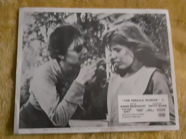 1962 The Miracle Worker lobby card Anne Bancroft Patty Duke