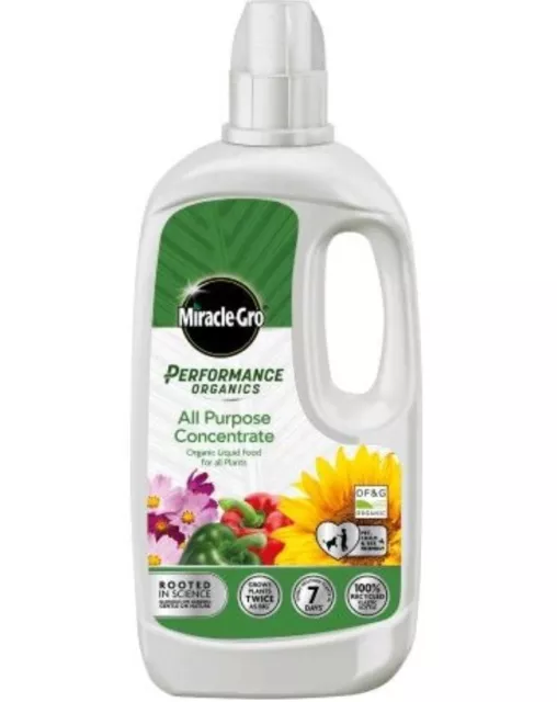 Miracle Gro Performance Organics All Purpose Liquid Concentrate Plant Food 1L