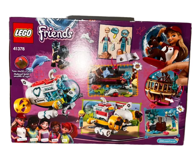 Lego Friends 41378 363 Pieces 6+ Age Dolphins Rescue Mission Playset NIB