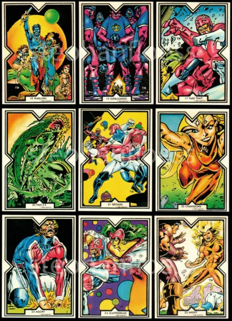 1989 Comic Images Marvel Excalibur Base Card You Pick, Finish Your Set