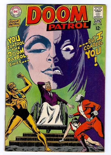 DOOM PATROL #118 in FN/VF condition a 1968 Silver Age DC comic  now a TV series