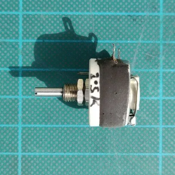 Bercostat 12 Watt Rheostat Power resistor potentiometer 2.5k ohms Claude Lyons 2