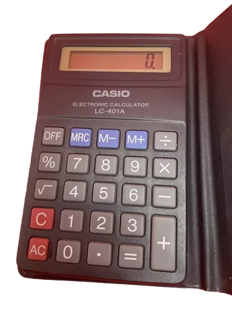 Casio LC-401A Calculadora Financiera Electrónica Vintage