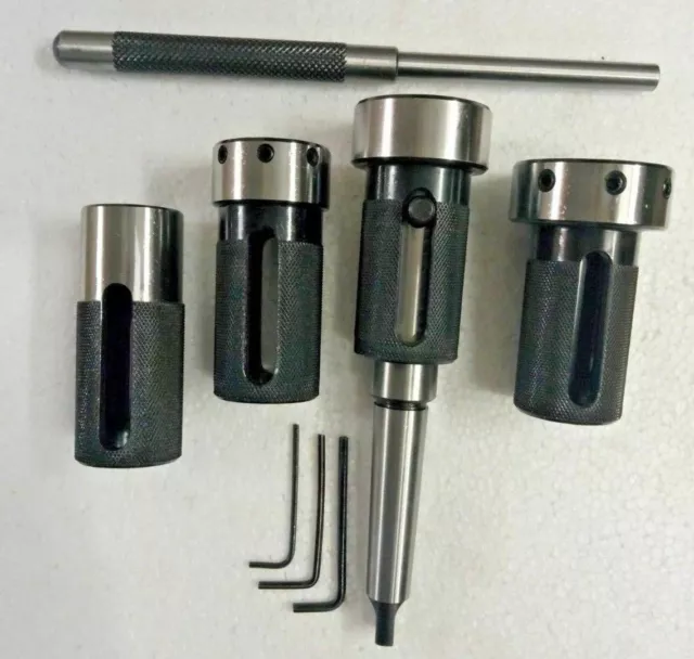 Lathe Tailstock Die Holder Set Of 4 Floating Type MT2 SHANK Holds Imperial Die