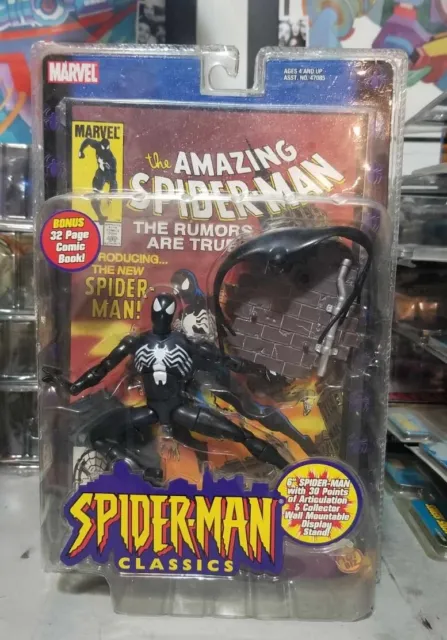 Spider-Man Classics Black Suit Spiderman (Marvel Legends), Toybiz 2000