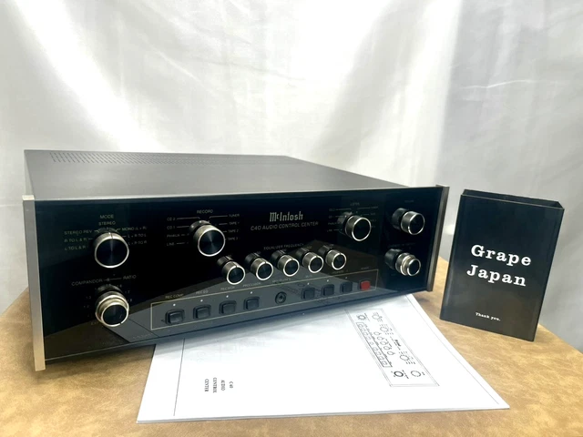 MCINTOSH C40 CONTROL Center Amplifier Preamp Excellent Condition