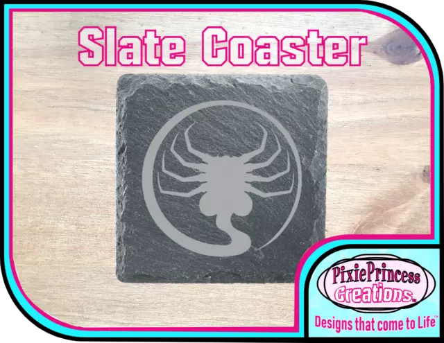 Alien Face Hugger Slate Coasters B Laser Engraved Beer Mat Gift BUY 3 GET 1 FREE