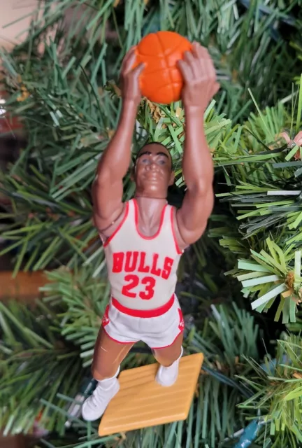Luc Longley Chicago Bulls Basketball NBA Xmas Tree Ornament Holiday vtg  Jersey