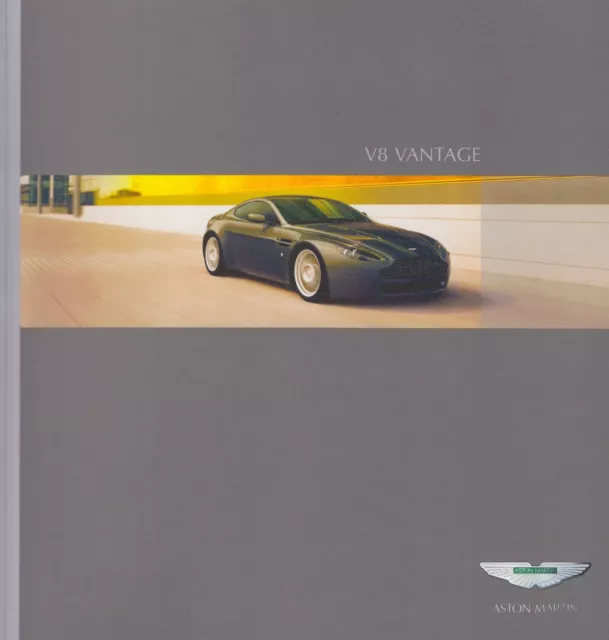 ASTON MARTIN V8 VANTAGE Coupe Sportscar Prospekt Brochure AF