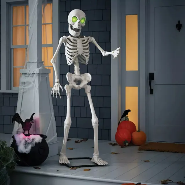 Animated Premium Skeleton Halloween Scene Prop