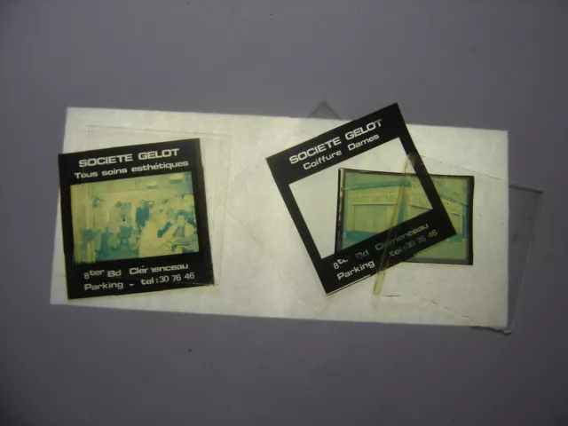 LOT Diapositive Photo Diapo Slide SOINS ESTHETIQUES GELOT Bld Clemenceau Dijon
