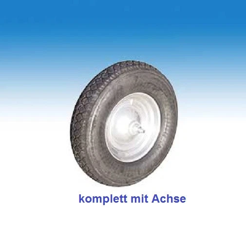 Müba Schubkarrenrad 40x10 Cm – Robustes Ersatzrad Aus Gummi & Stahl Für Schubkarren & Transportgeräte