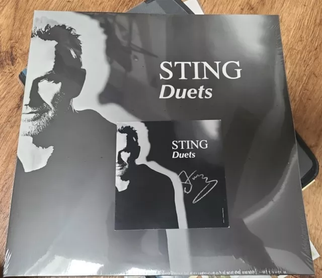 Sting Duets Gatefold Vinyl & Ltd Edition SIGNED Artcard (The Police) IN HAND