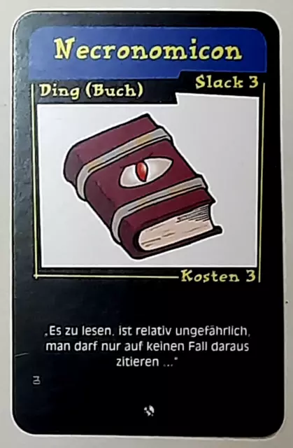 "Necronomicon" - Promo-Karte für "Chez Goth" Kartenspiel