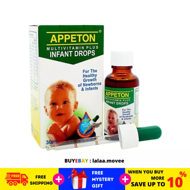 Appeton Multivitamin Plus Baby Infant Drop 30ml Suplemento Crecimiento saludable