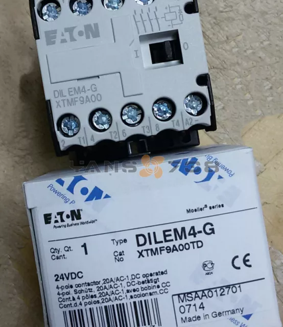 1PC EATON MOELLER DILEM4-G 24VDC Contactor New