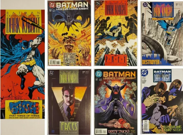 Batman Legends Of The Dark Knight 7-Issue Comic Book Lot Joker Robin Big Auction