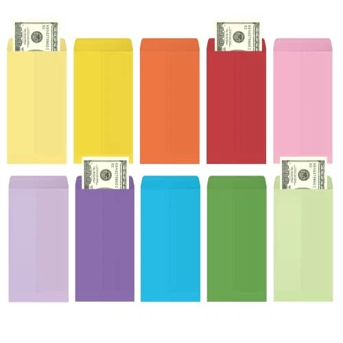 Money Envelopes 500 Pack Cash Envelopes Small Parts Envelopes with Gummed Sea