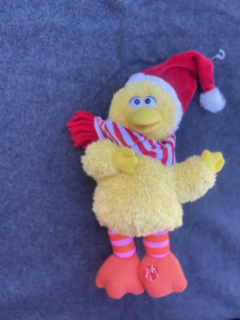 Sesame Street Big Bird Christmas Animated Singing Plush.