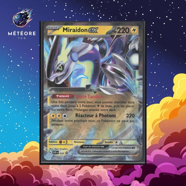 Carte Pokémon Miraidon Ex SVP028 Double Rare (RR) - Écarlate Et Violet, Promo, Neuve Et Originale
