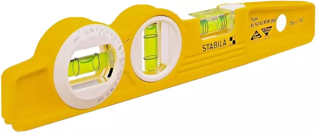 Stabila 81 SV REM W360 Rotating Rare Earth Magnetic Torpedo Boat Level,81SVW360