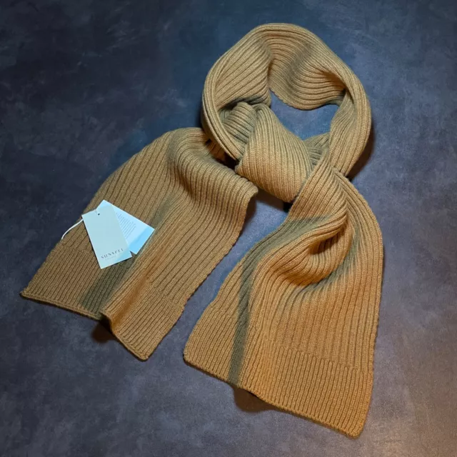 Sunspel Knit Scarf / Superfine Lambswool / Made in Scotland
