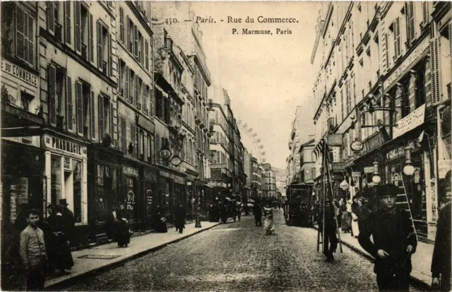 CPA PARIS 15e Rue du Commerce. P. Marmuse (479967)