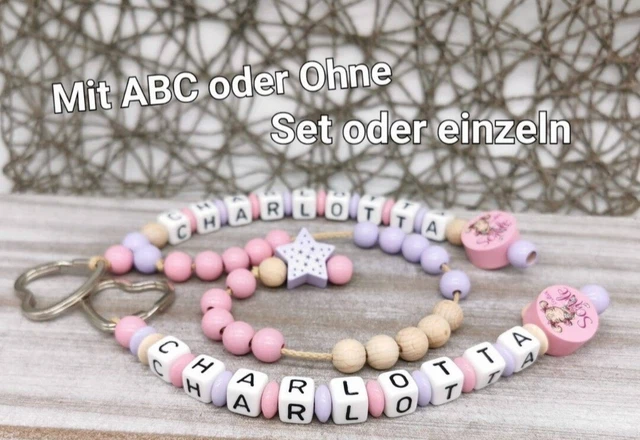 Rechenkette ABC-Kette endlich Schule Zählkette mit Namen Geschenk Einschulung