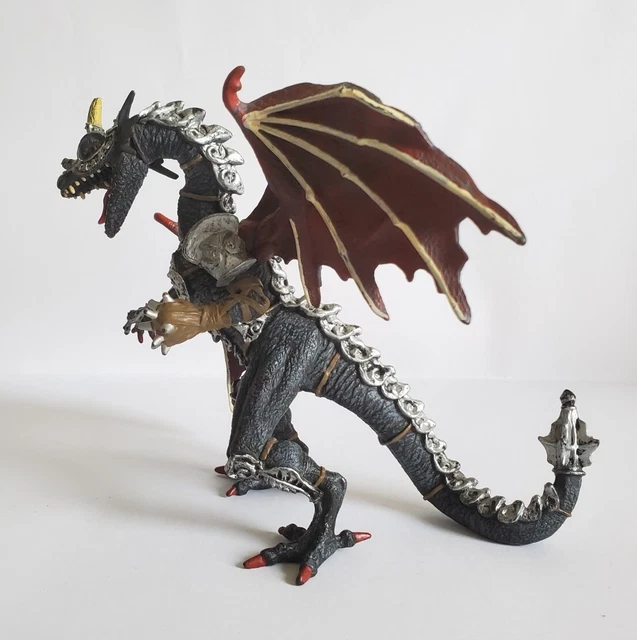 Lot Plastoy 20 Guerriers + Dragon - Figurines Plastique Jeu De Guerre