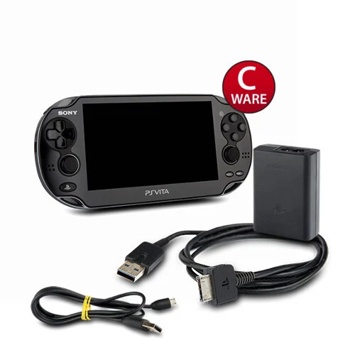 CONSOLE PLAYSTATION VITA PS Vita Wifi Pch-1004 nera + cavo di ricarica ...
