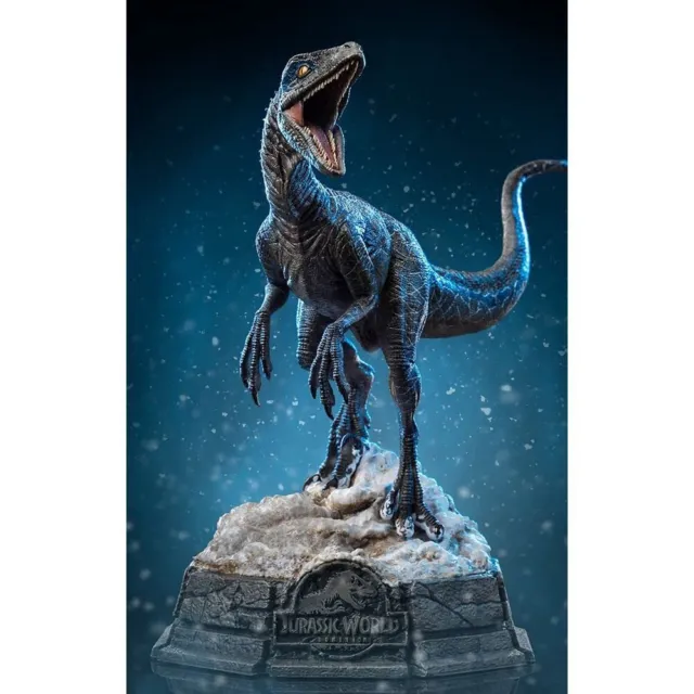 Iron Studios Jurassic World After World Statue 1/10 Art Scale Blue 19 cm