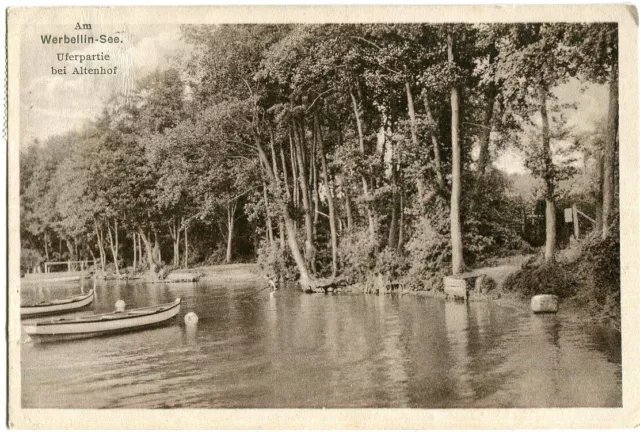 AK WERBELLINSEE /WERBELLIN /SCHORFHEIDE Uferpartie bei ALTENHOF Boote 1931