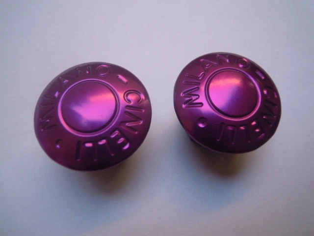 Nos Cinelli Handlebar Plugs Fuchsia Color Tappi Manubrio