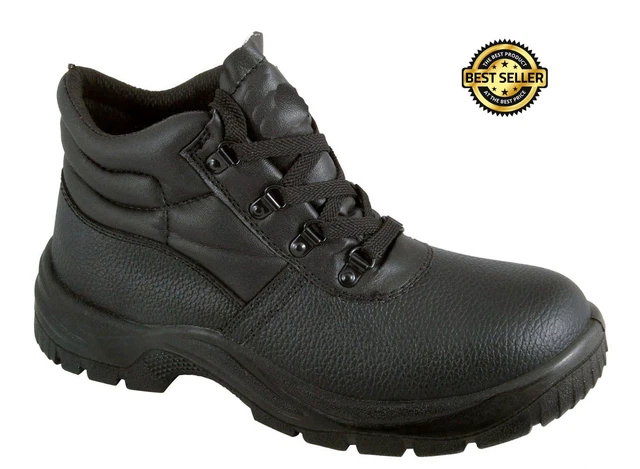 Chukka Safety Work Boots Shoes Leather Steel Toe Cap & Midsole Size 3-13 Mens