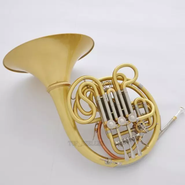 Professional Brushed Brass Double French Horn 103 Model Detachable Bell Newest