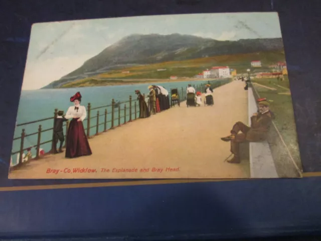 Postcard of  Bray - Co Wicklow. The Esplanade and Bray Head (Unposted)