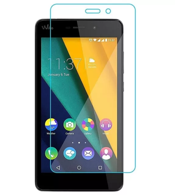 DISPLAYSCHUTZFOLIE GLAS Für WIKO PULP FAB 4G GLASFOLIE SCHUTZGLAS FULL COVER