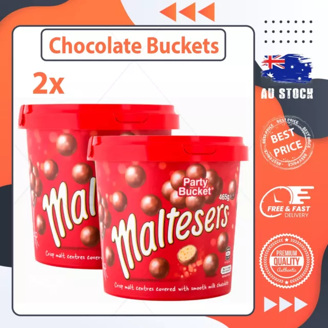 Maltesers Party Bucket 465g - Carton of 6 Buckets